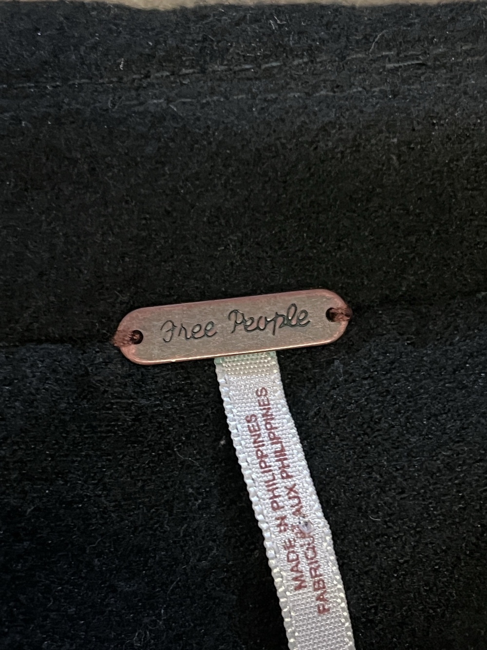 Free People Coat Womens 6 Black Long Double Breasted Military Pockets Lined - Picture 11 of 15